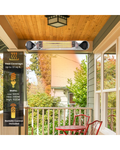 Carbon Fiber Electric Outdoor Weatherproof Patio Heater with remote control